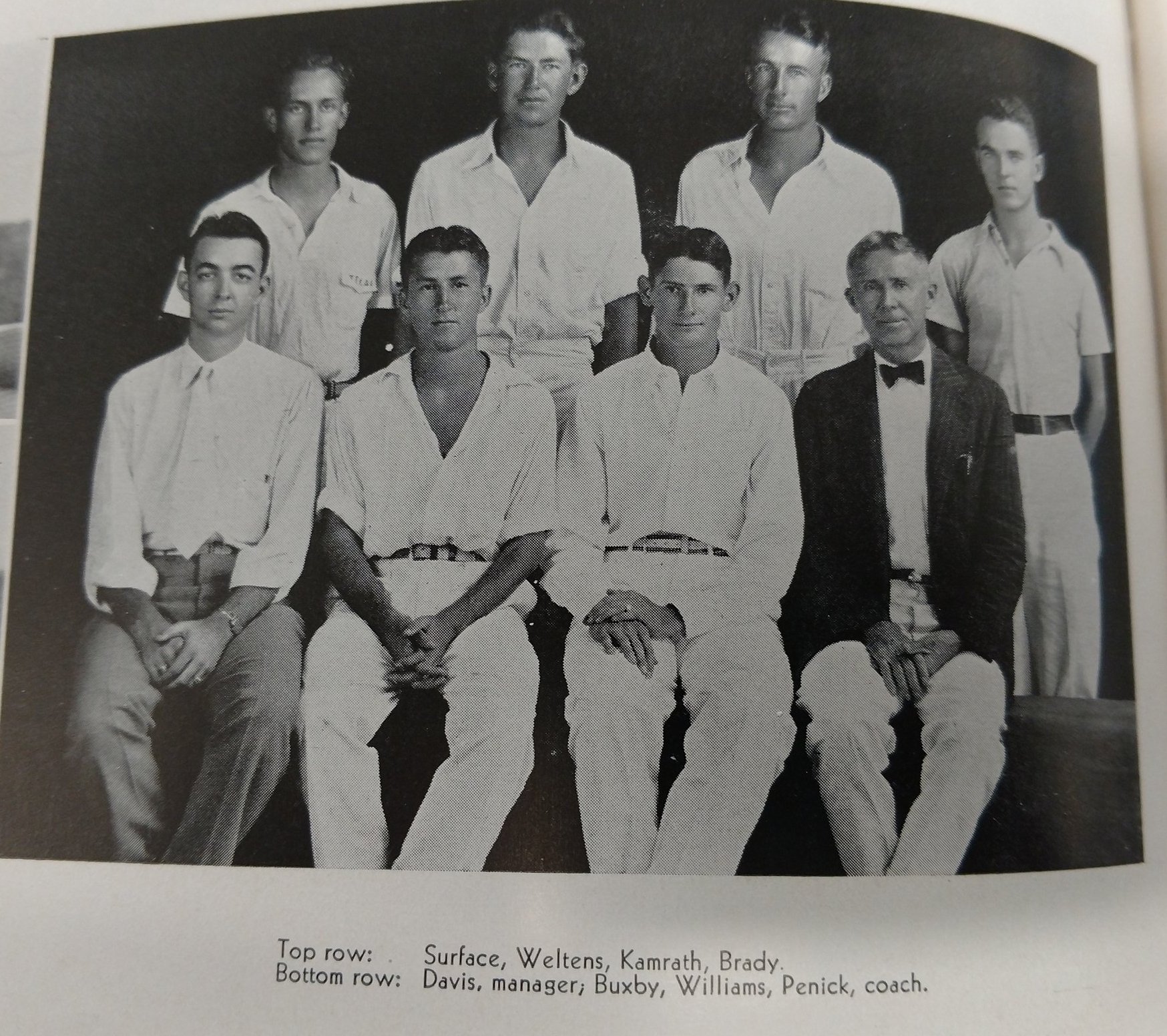 1932-1933+tennis top - Surface, Weltens, Karl Kamrath, Brady, Davis, mgr., Buxby, Williams, Penick.jpg