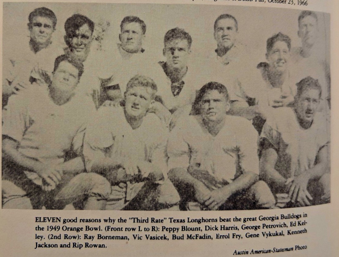  front l to r- Blunt, Harris, Petrovick, Kelley, 2nd row Borneman, Vassick, McFadin , Fry, Vykukal, Jackson, Rowan.  