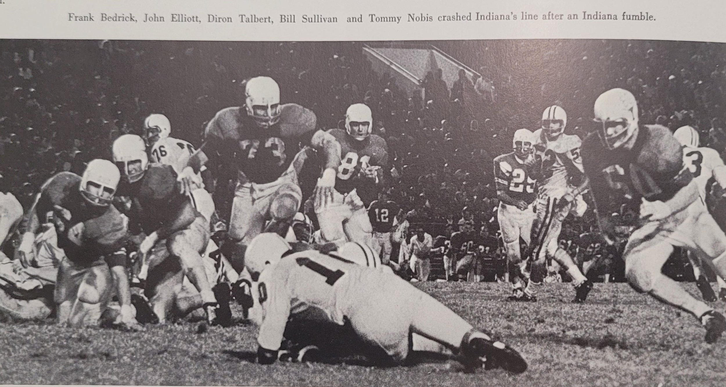 1965 football  Bedrick, Elliott, Sullivan, Nobis