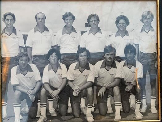  front row left to right Mark Lord, Allen Luskey, Allen David, Mike Ellis, Mark Dominguez Back Row Left to right Rodney Doutel, Jay Fenly, Gary Pearson, David Riskind, Robert Scopinski, Robert "minnow" Fisch 