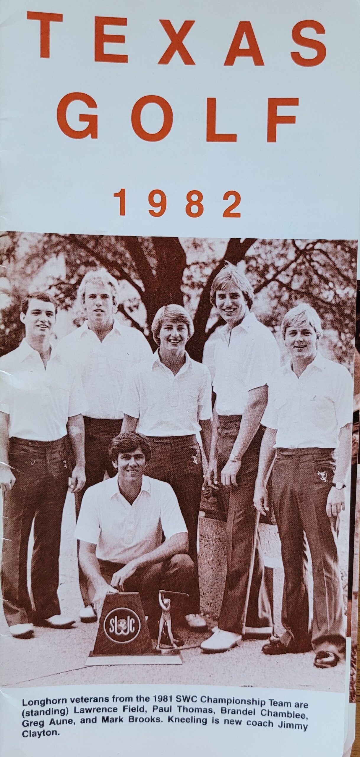  Standing; Lawrence Field, Paul Thomas, Brandel Chamblee, Greg Aune, and Mark Brooks.  