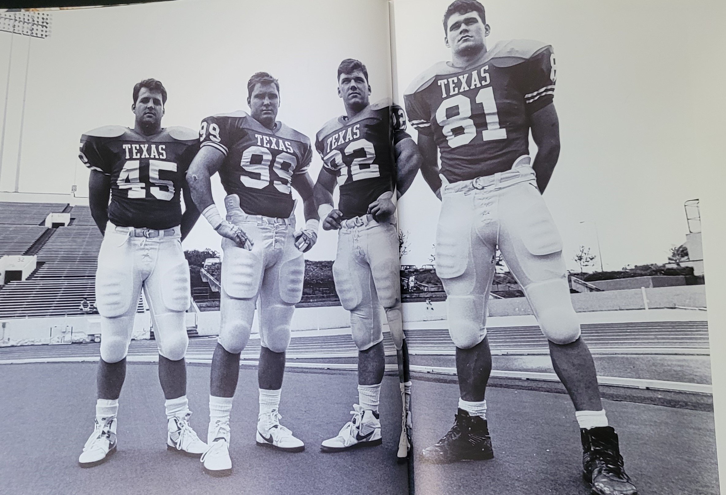 1991  Bo Robinson, Tommy Jeter, James Patton, and consensue All-American Shane Dronett.jpg