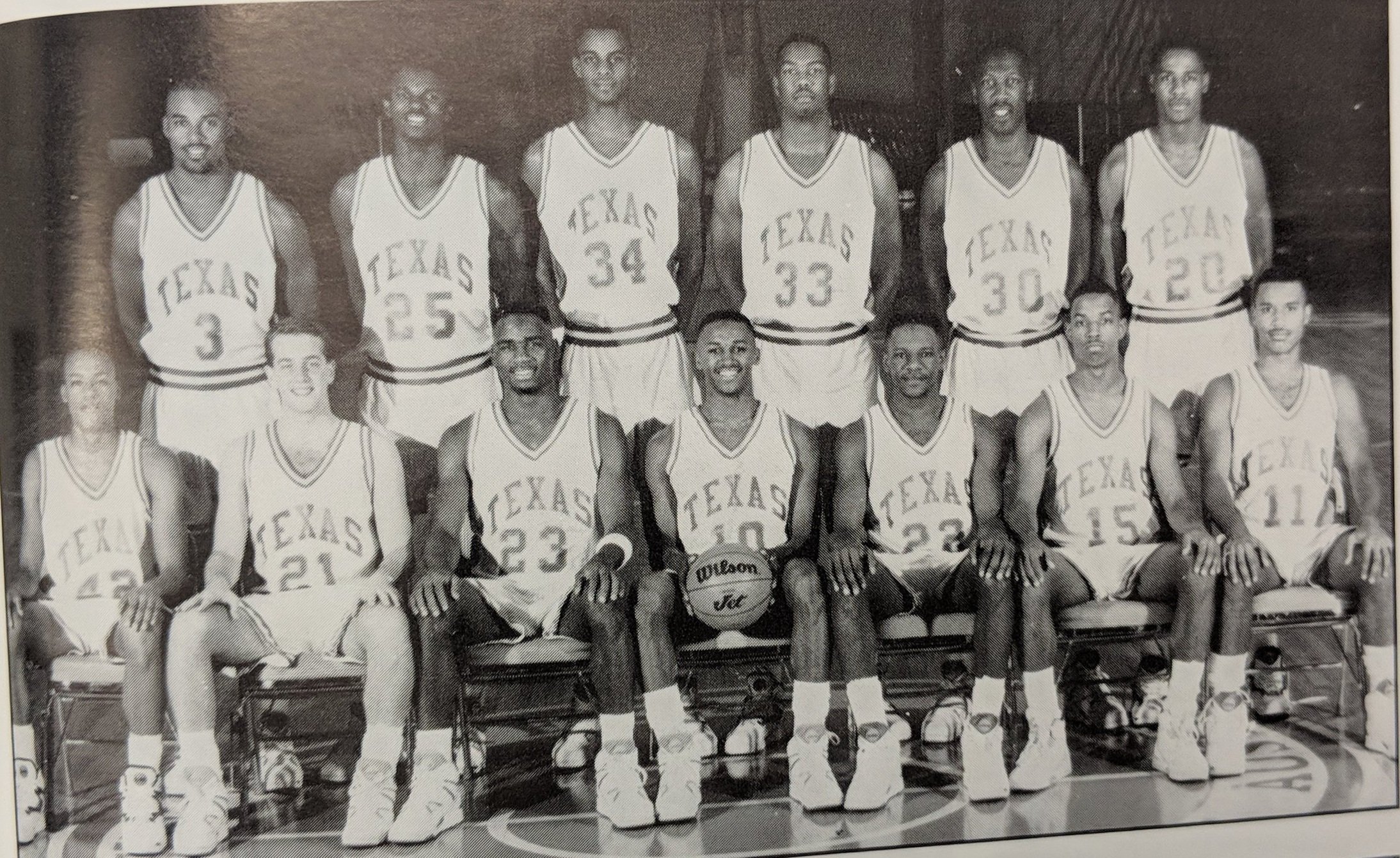  first row- ???, Penders, Richardson, B.J. Tyler, Watson, Rencher, ??? top Williams, Chaplin, Lockridge, Houston, Cambridge, Burditt 