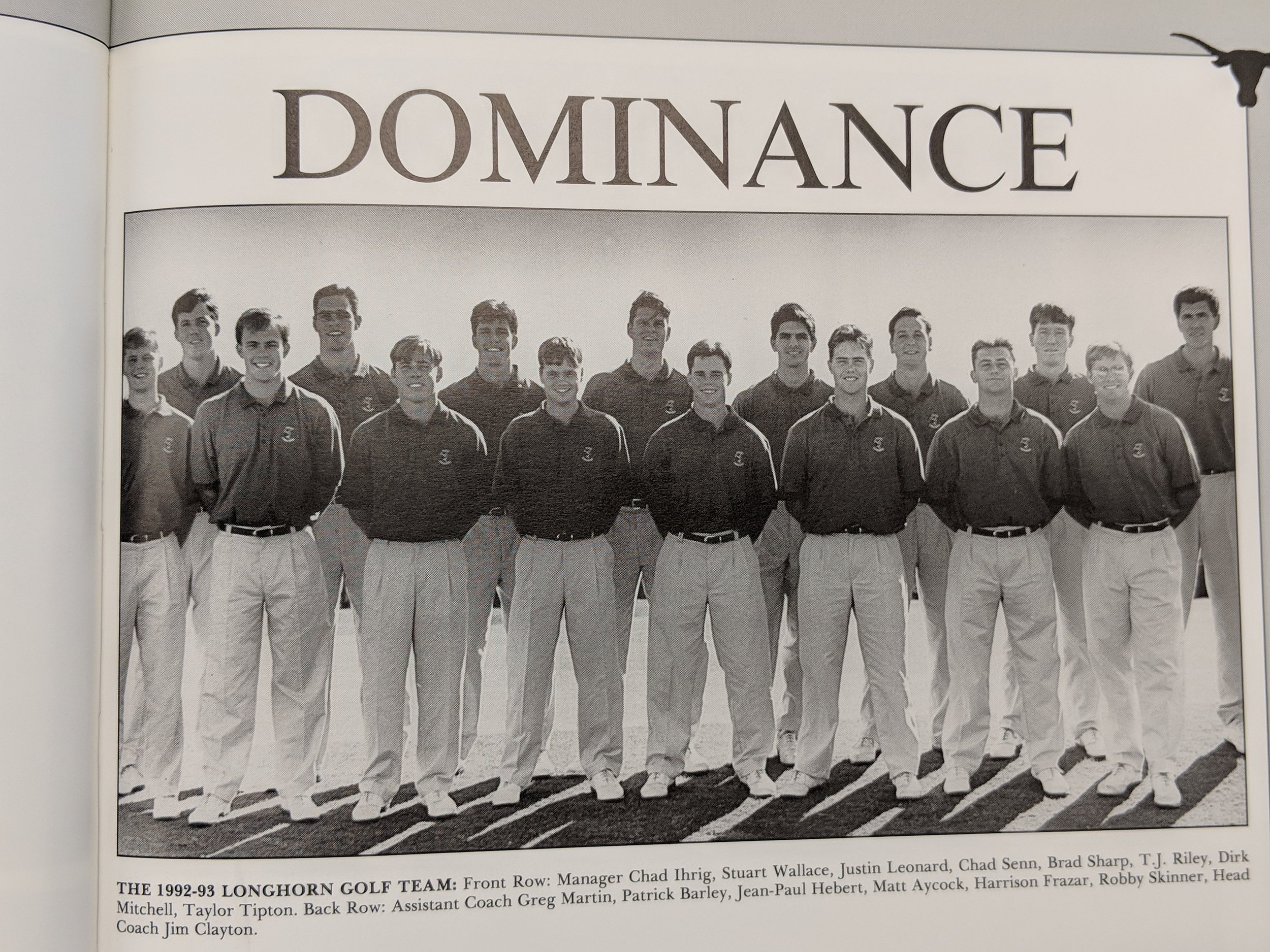  Front Row: manager Chad Ihrig, Wallace, Leonard, Senn, Sharp Riley, Mitchell, Tipton;   Back Row: Asst Coach Greg Martin, Barley, Hebert, Aycock, Frazar, Skinner, Coach Clayton  