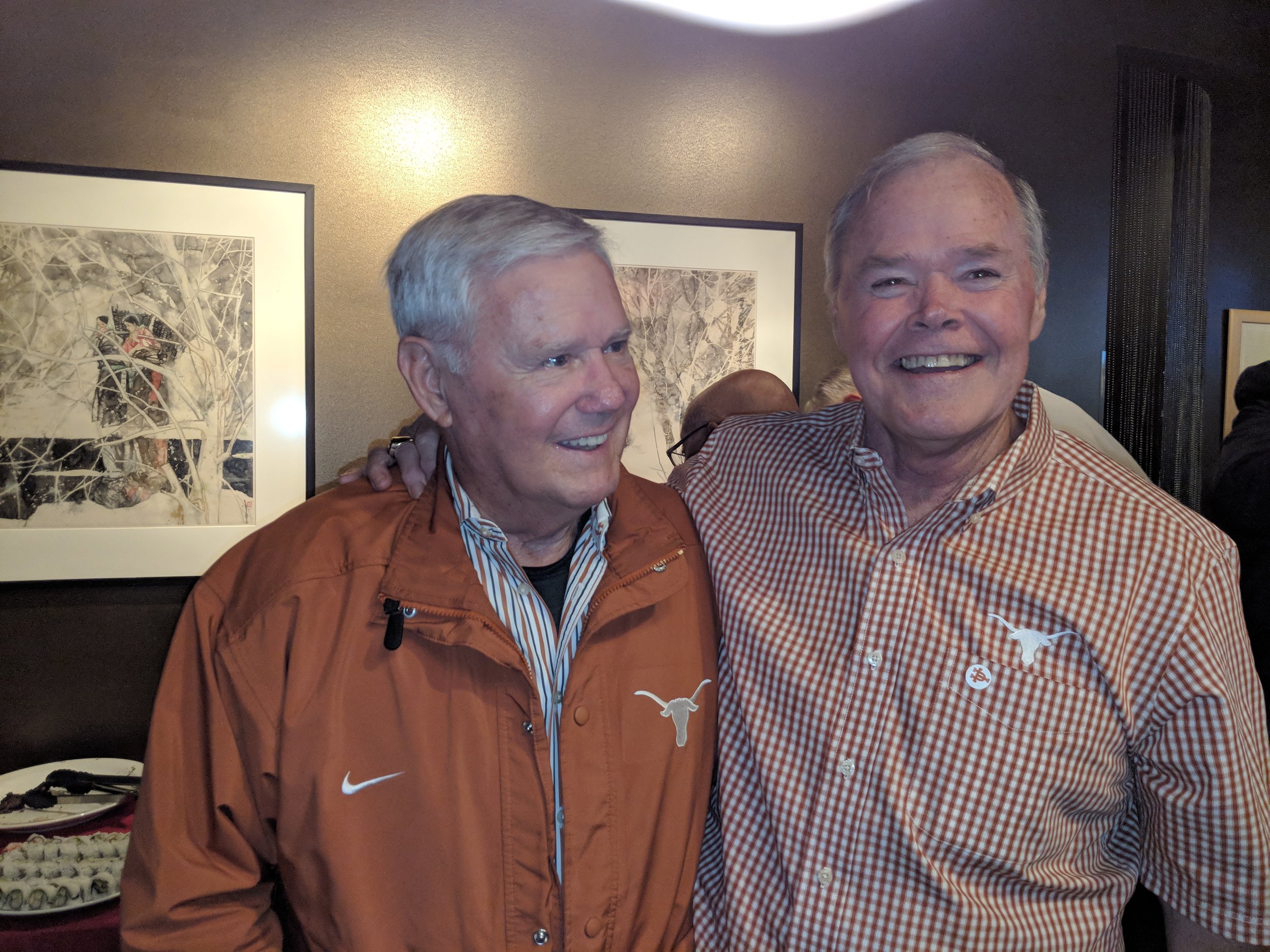 2018 party prior to the usc game  Fred Akers and Billy Dale