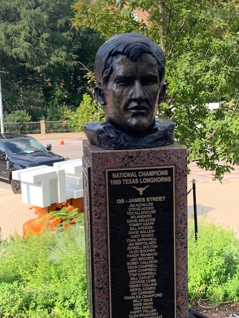 James Street bust Cotton Bowl HOF