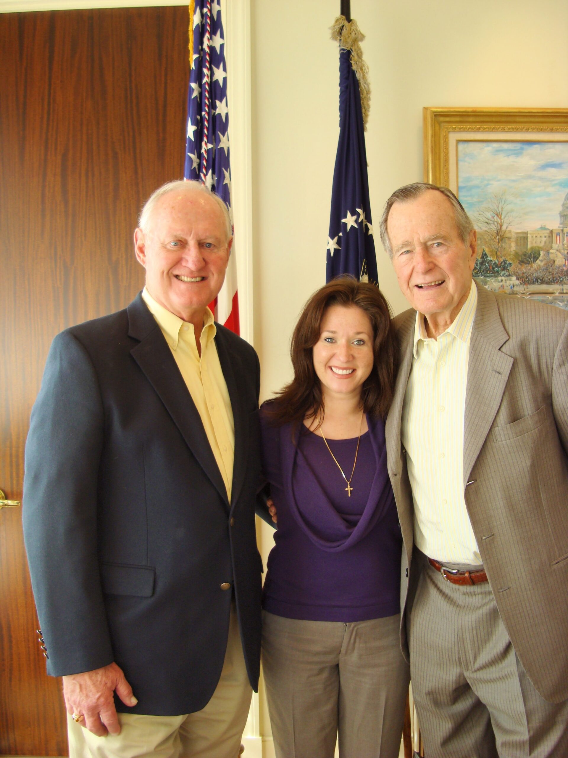 Loyd, Angie, and President Bush