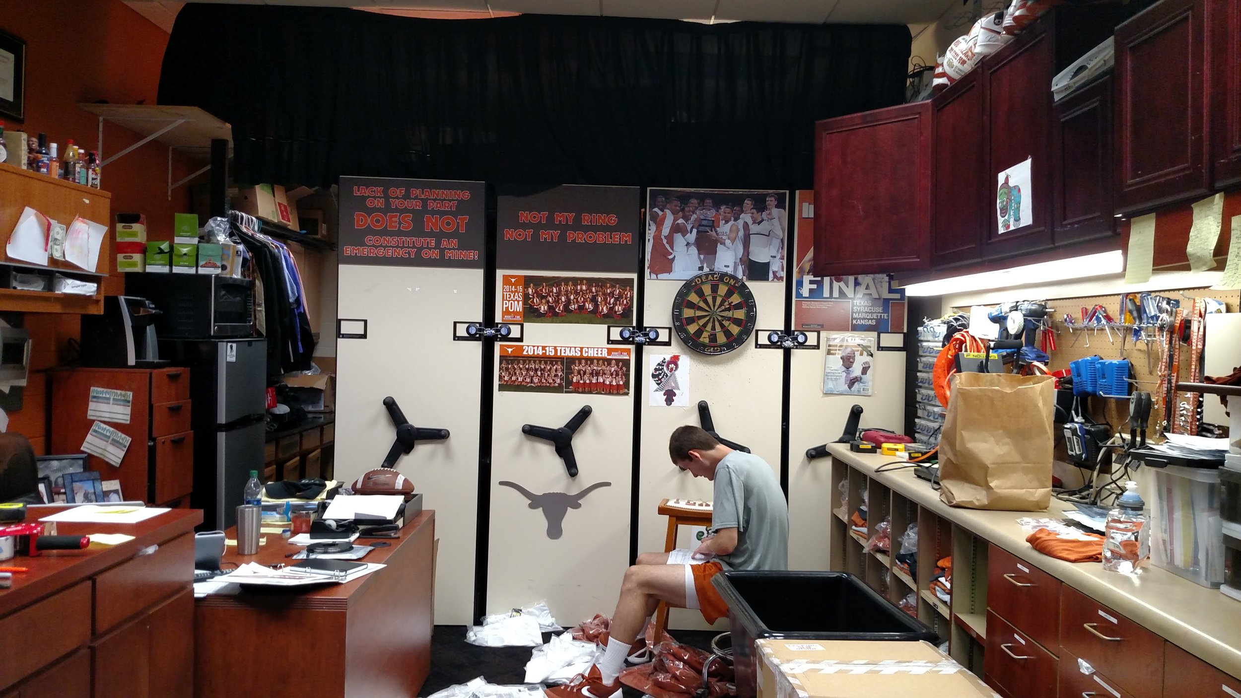 Basketball Supply Room in season