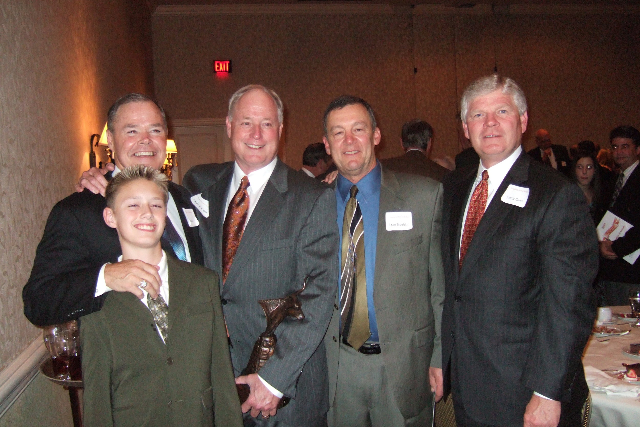 Eddie's induction into HOH Billy and Brad Dale, Eddie Phillips, Stan Mauldin, Jimmy Gunn