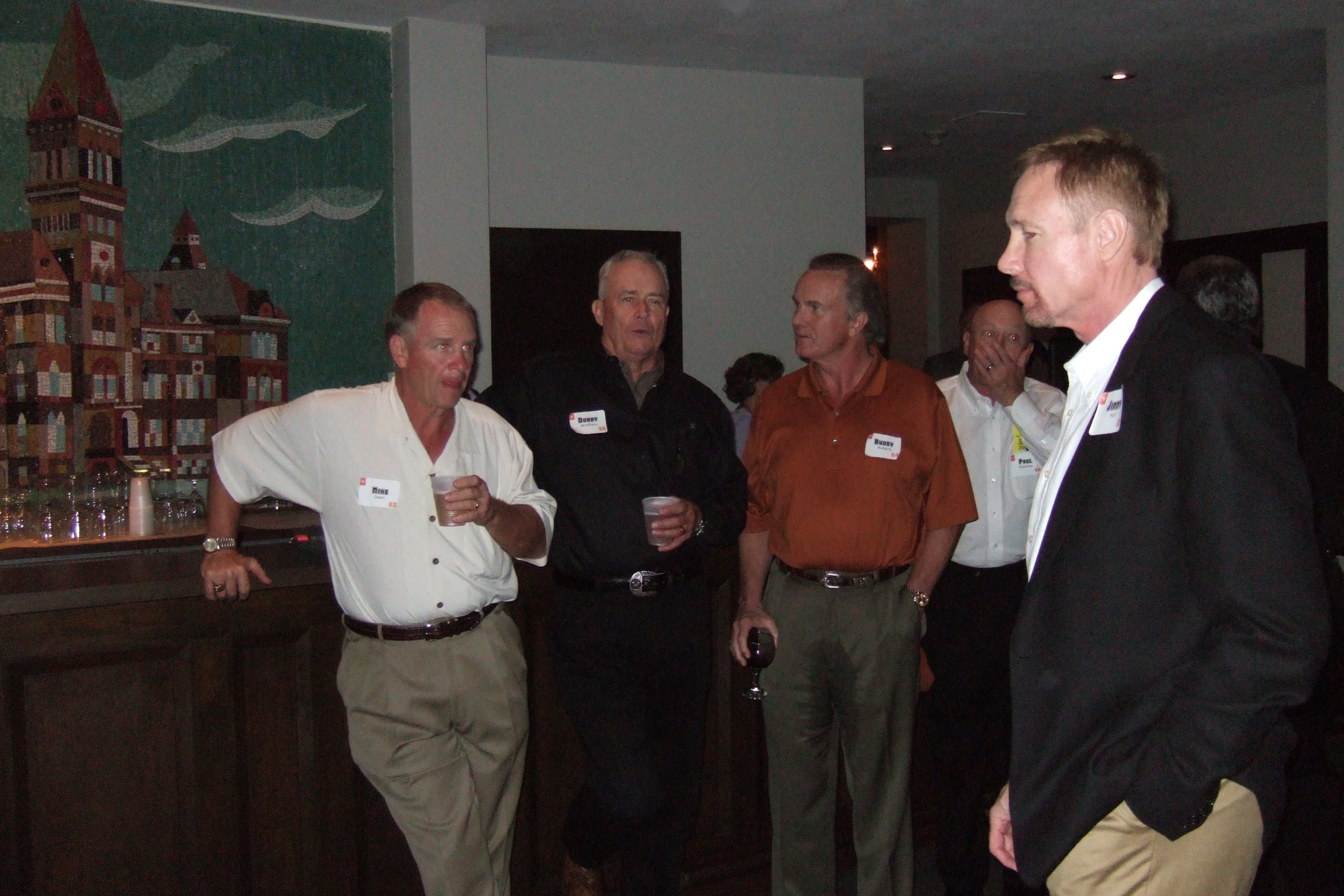  Jimmy in profile at a reunion of the Worster Bunch