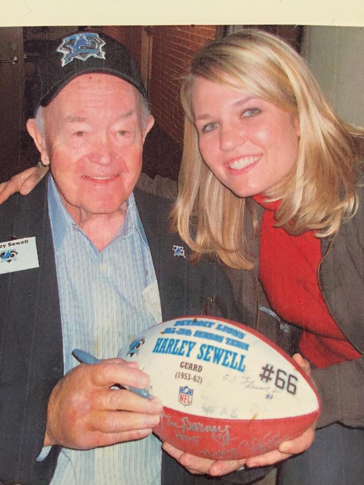 Harley Sewell with his granddaughter Carolyn Peterson 