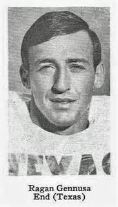 Ragan Gennusa is the  leading receiver in 1966 and 1967