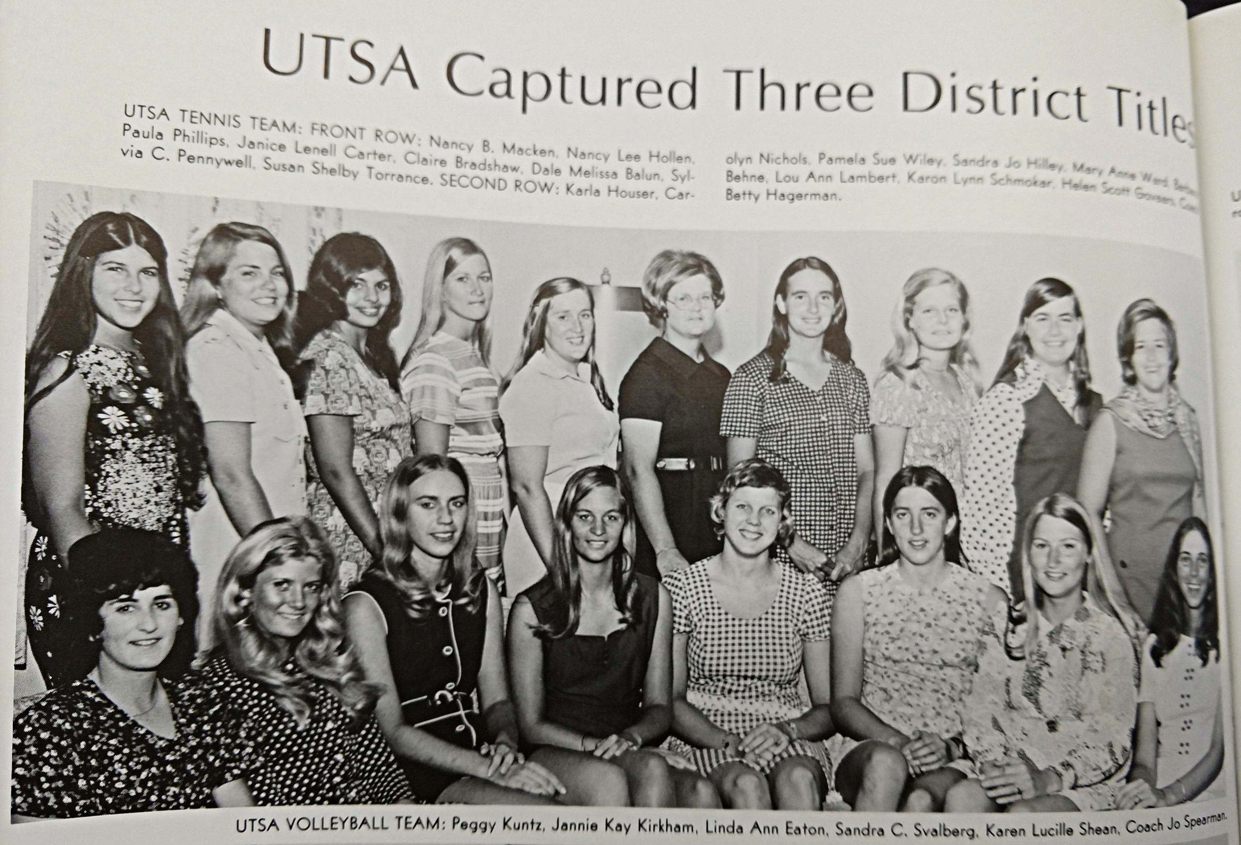 1972 Tennis team