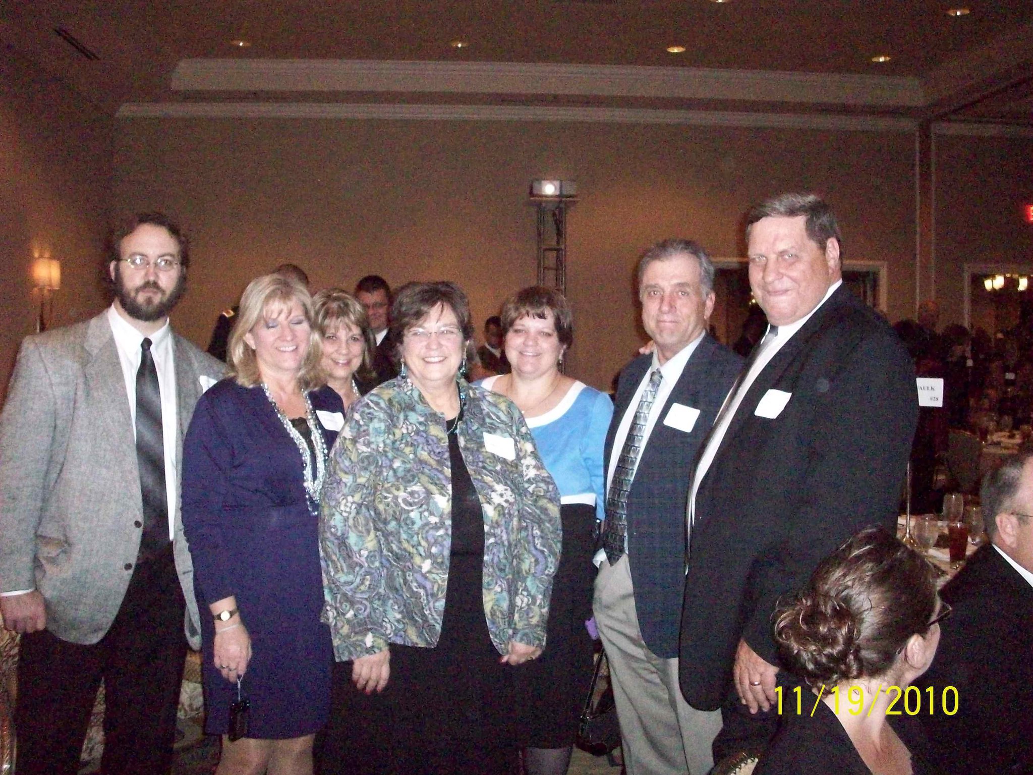 My son, Chris (far left), four of Bill Wyman's sisters,  Bub Crawford, and Bill's  brother, Jimmie.