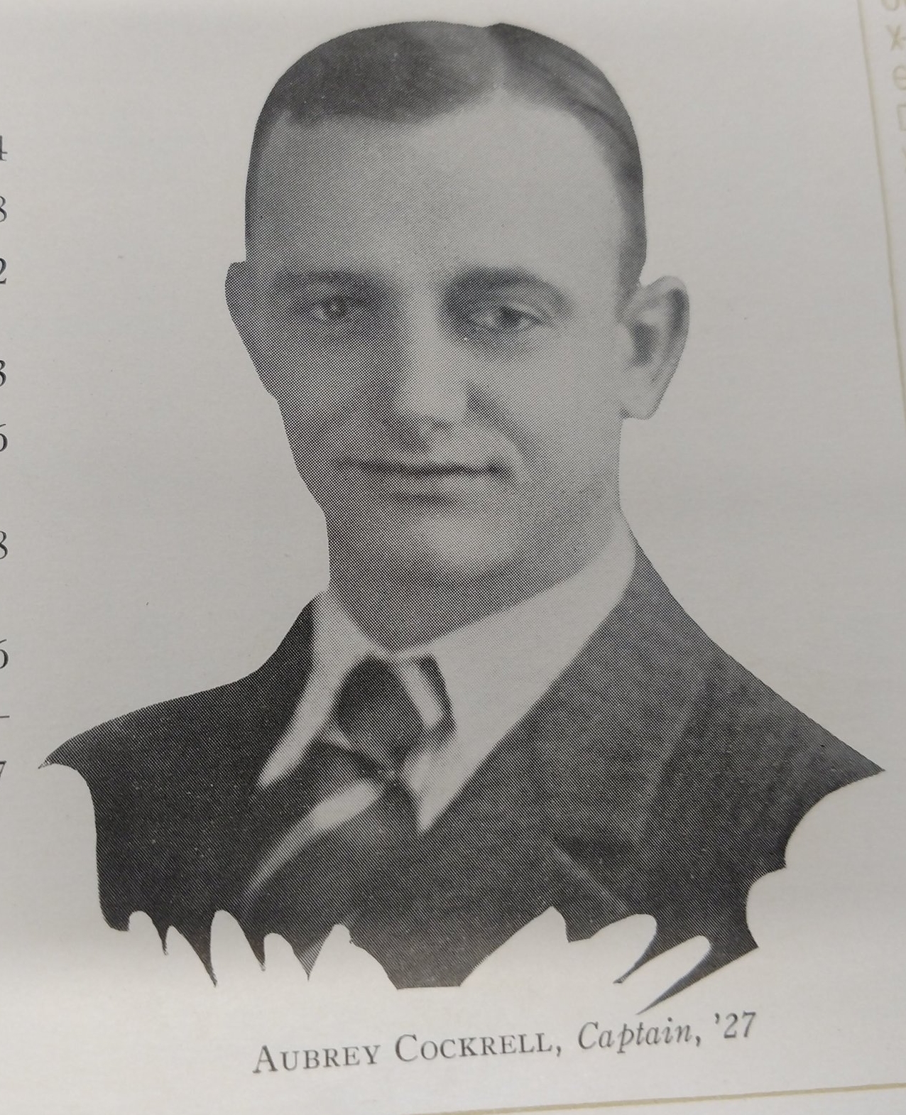 Captain Aubrey Cockrell 1927