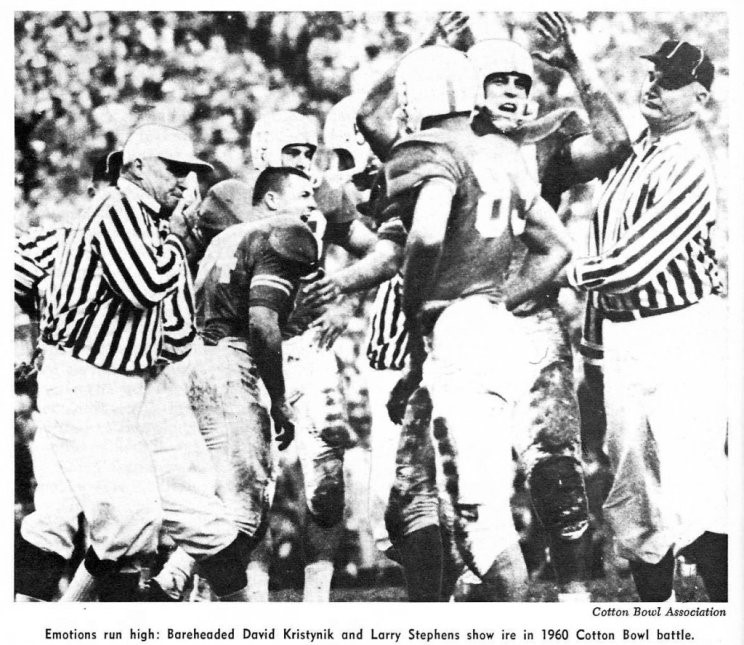 syracuse game 1960 David Kristynik imploring defense to stop Styracuse offense.jpg