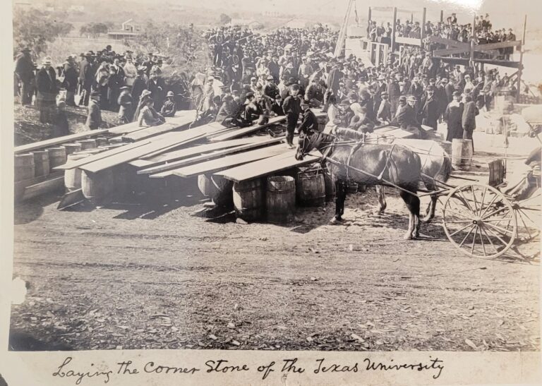 Removal of the 1882 cornerstone by Jim Nicar